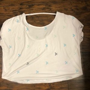 Orange Theory blue splat top